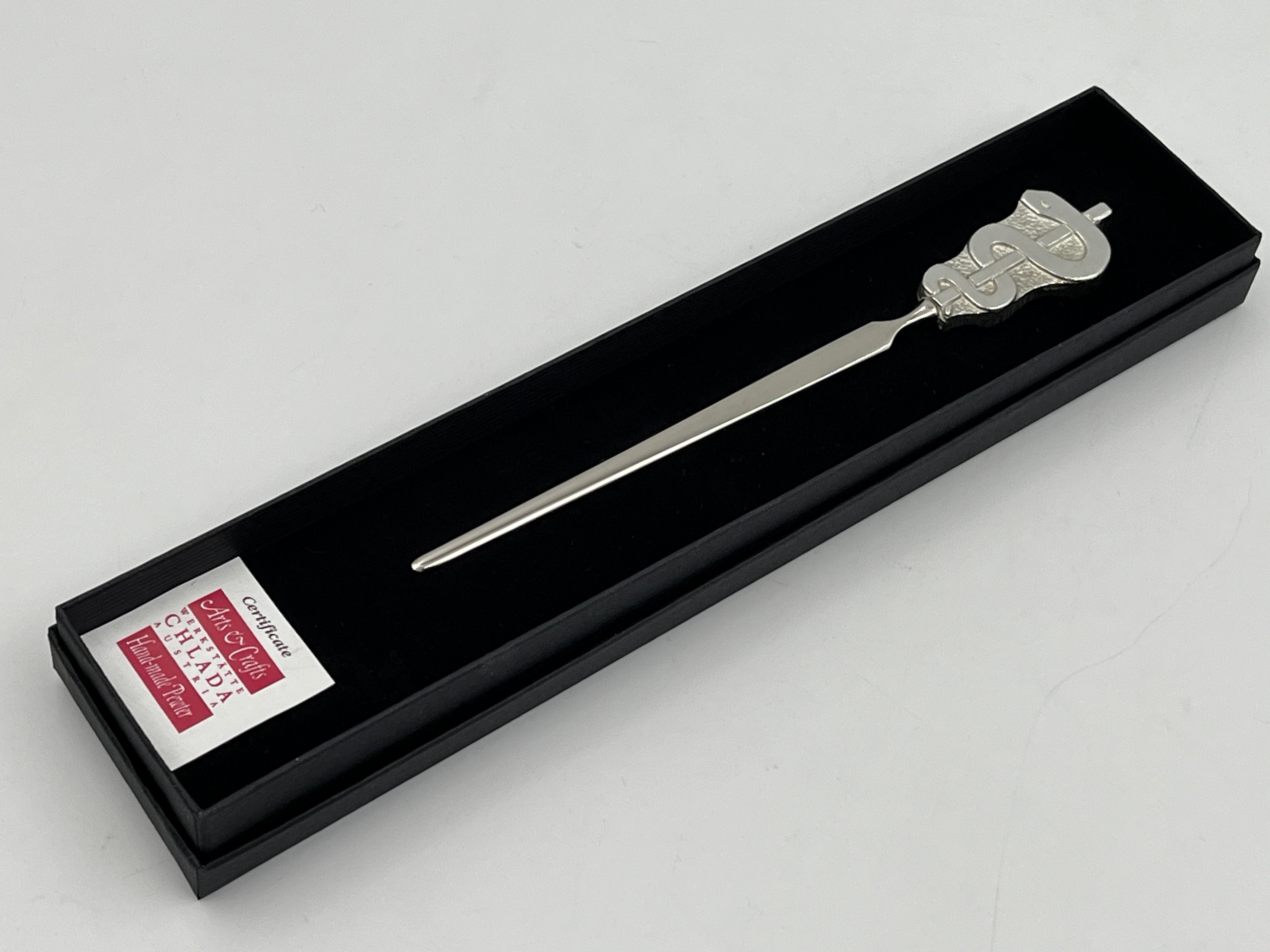 brieföffner in geschenkebox äskalapstab