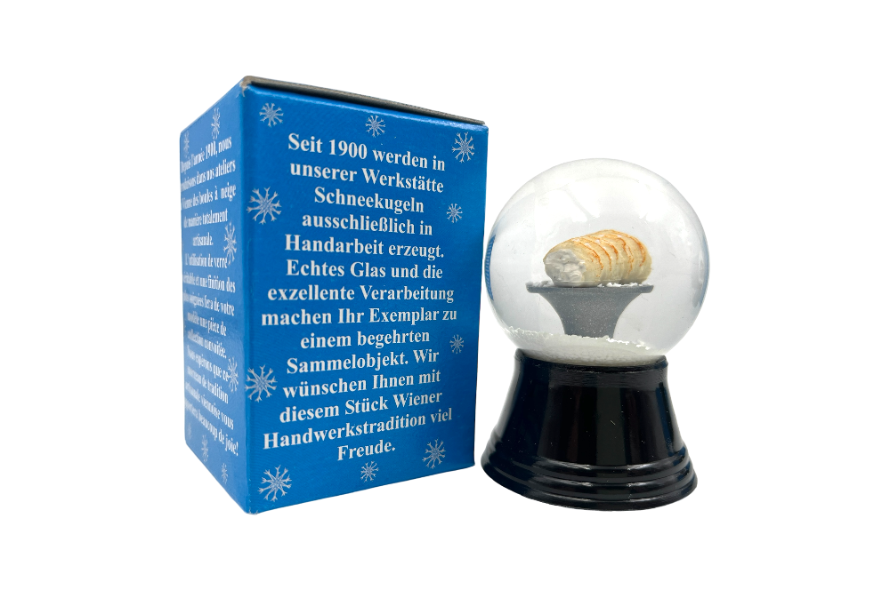 wiener schneekugel klein mit Verpackung schaumrolle