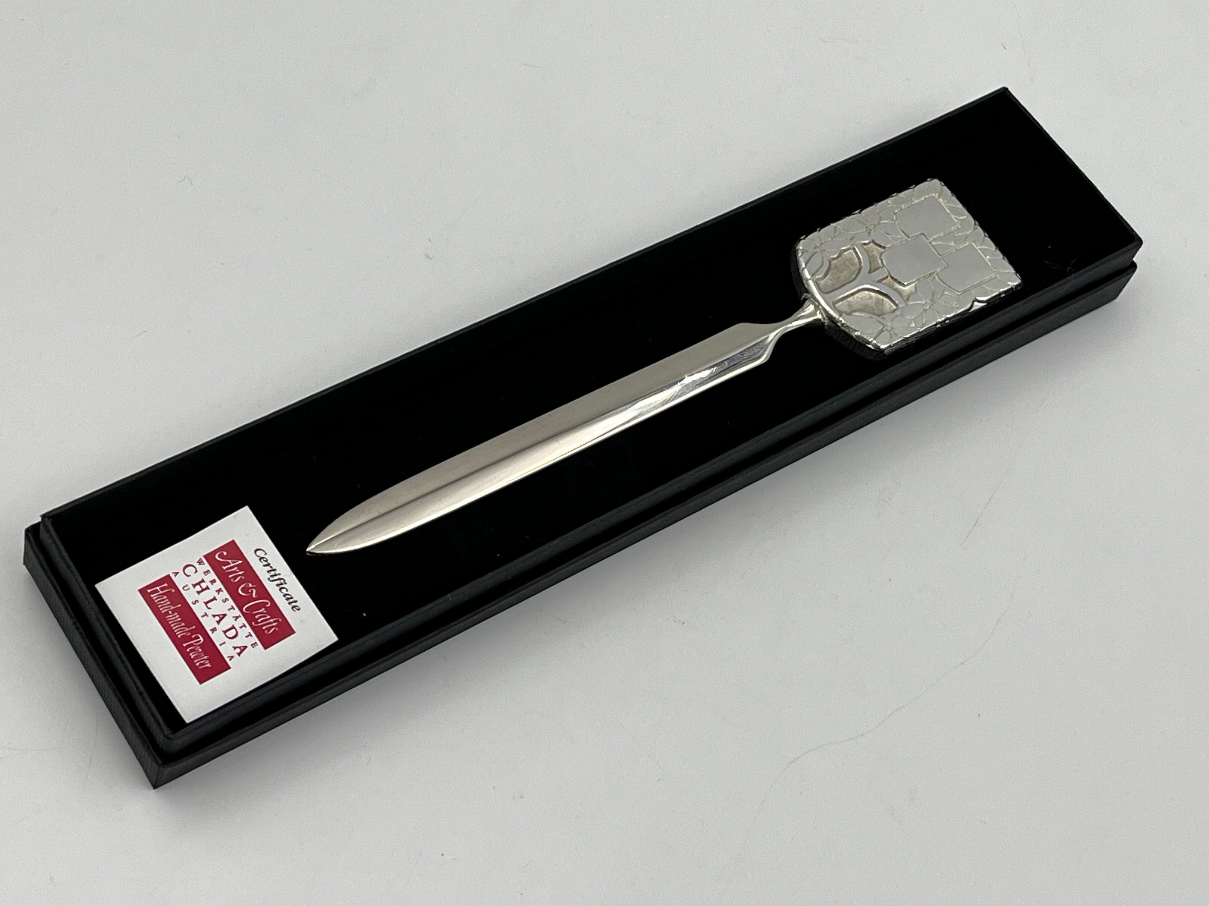 brieföffner in geschenkebox secession