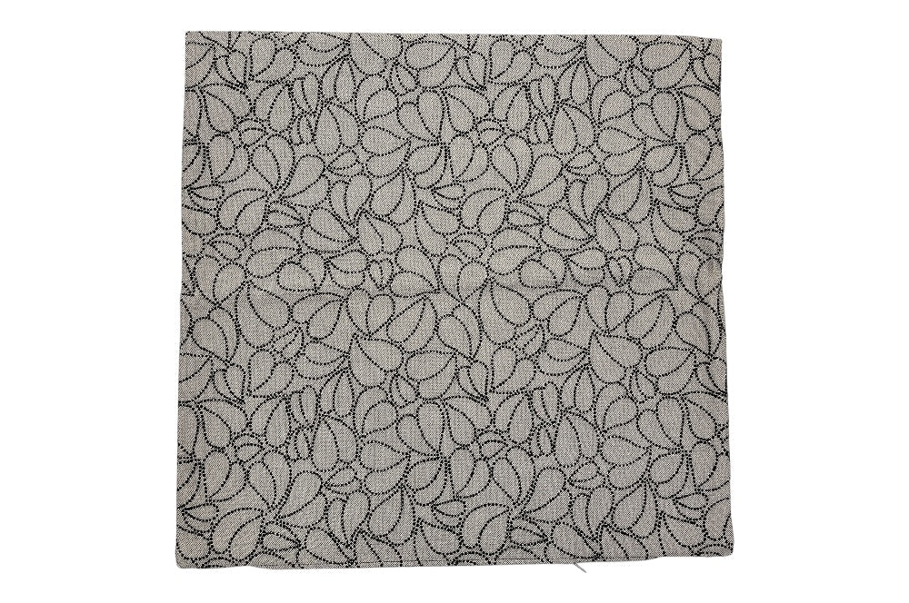 Kissen aus hochwertigem Jacquard-Baumwollmischstoff mit einem Design, das von den Wiener Werkstätten inspiriert ist. Es zeigt geschwungene Blätter in Form von Herzen  in einem  harmonische Muster. 40 x40 cm