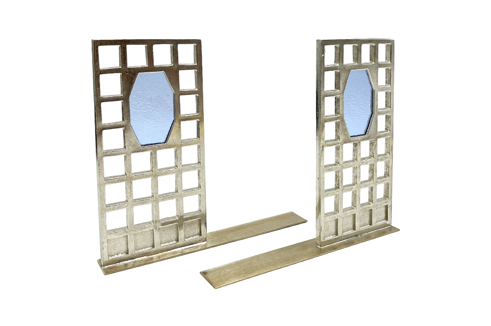 Buchstützen im Jugenstil Design