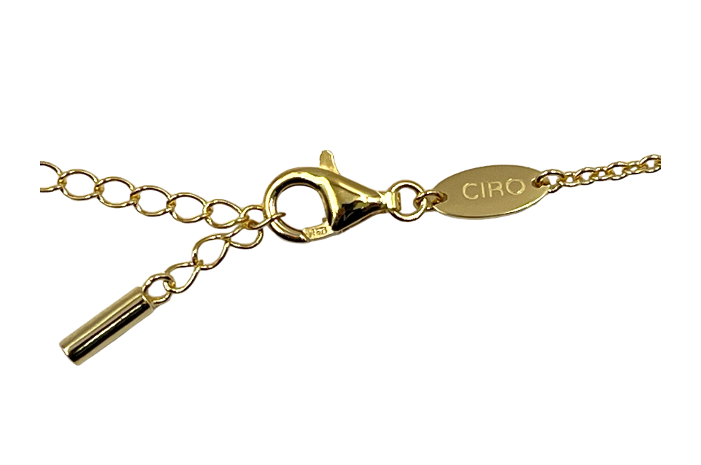 jugenstil kette, seatialnansicht verschluss, mit Prägung