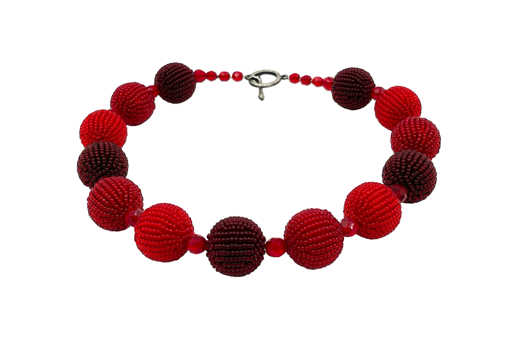 Kugelkette in rot
