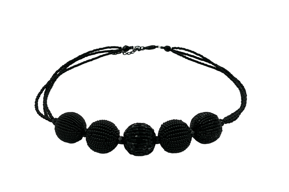 schwarze Kugelkette