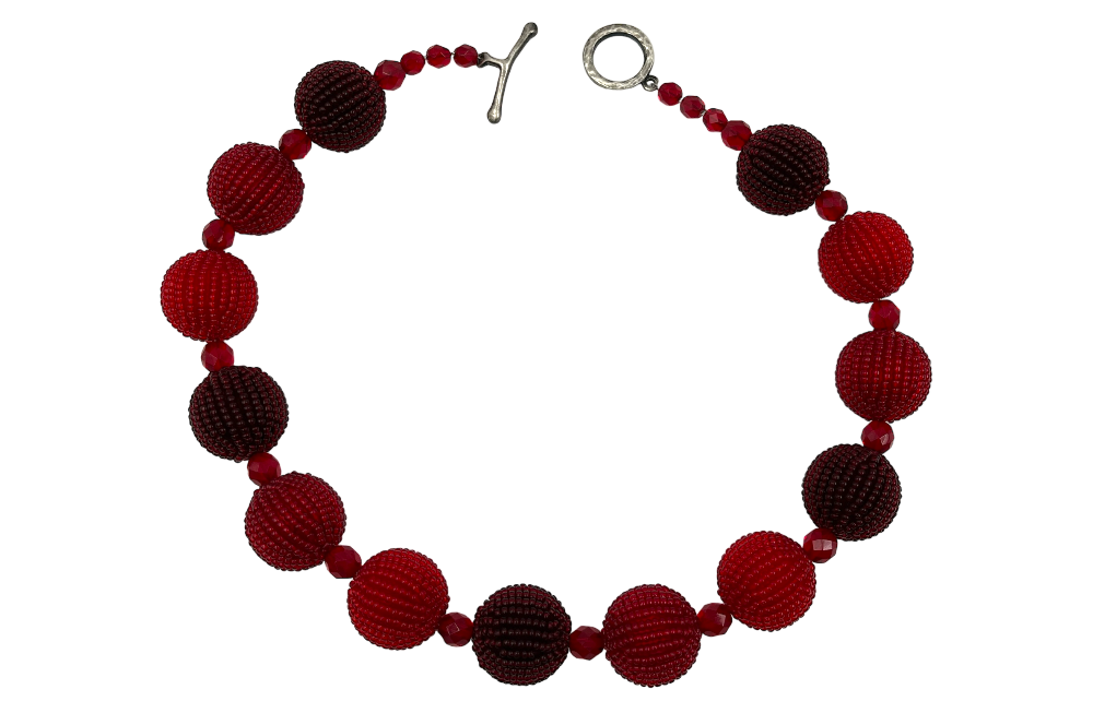 Kugelkette in Rot
