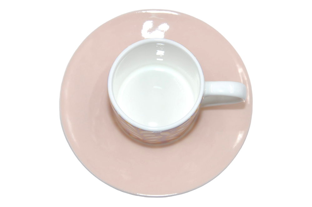 espressotasse ugo zovetti in rose draufsicht