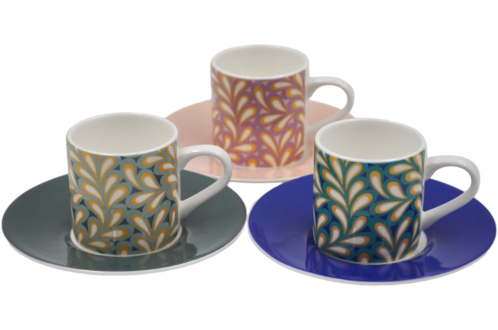 espressotasse ugo zovetti in den 3 kollektionsfarben