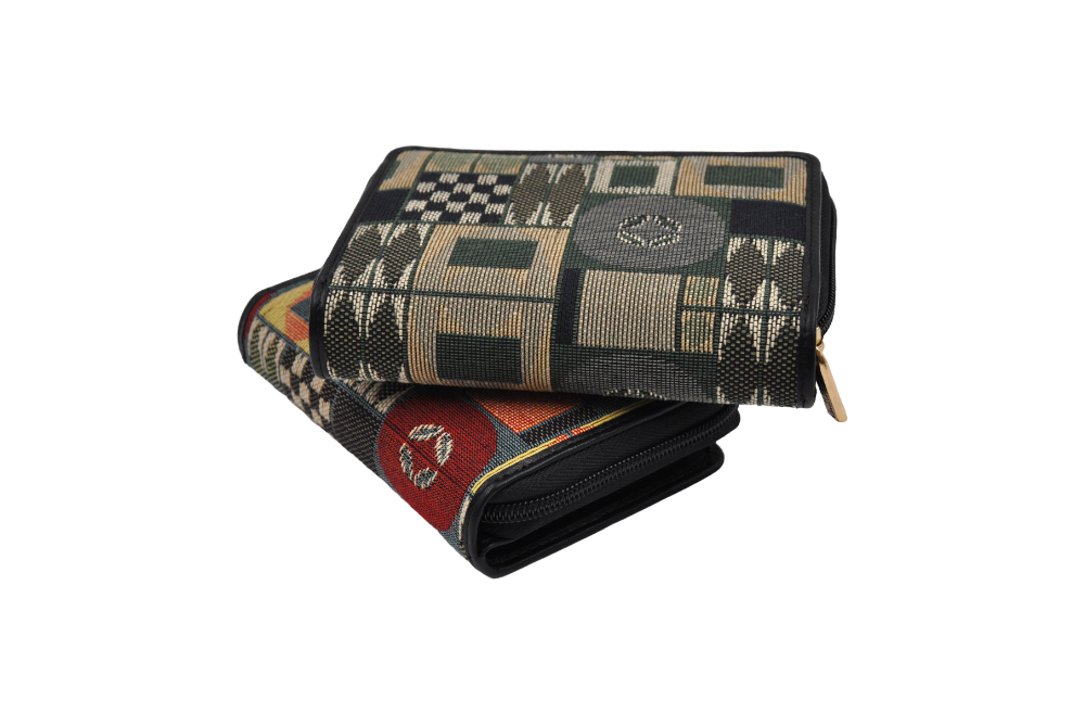 versacrum-geldbörse mit zippbeide Farbstellungen