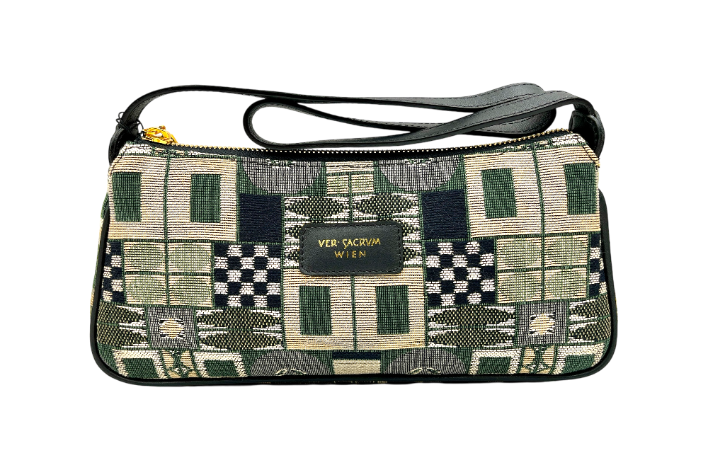 VerSacrum Handtasche klein in Grün von Vorne