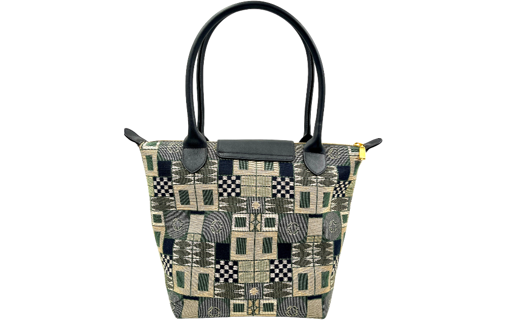 Versacrum Shopper Ansicht Rückseite grün