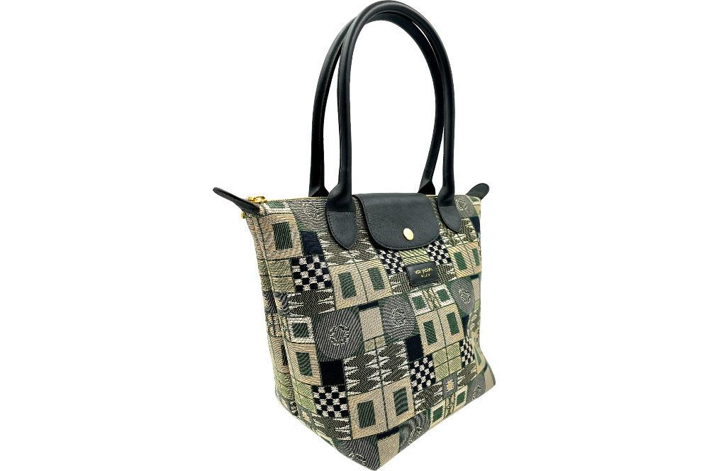 Versacrum Shopper Ansicht seitlich grün