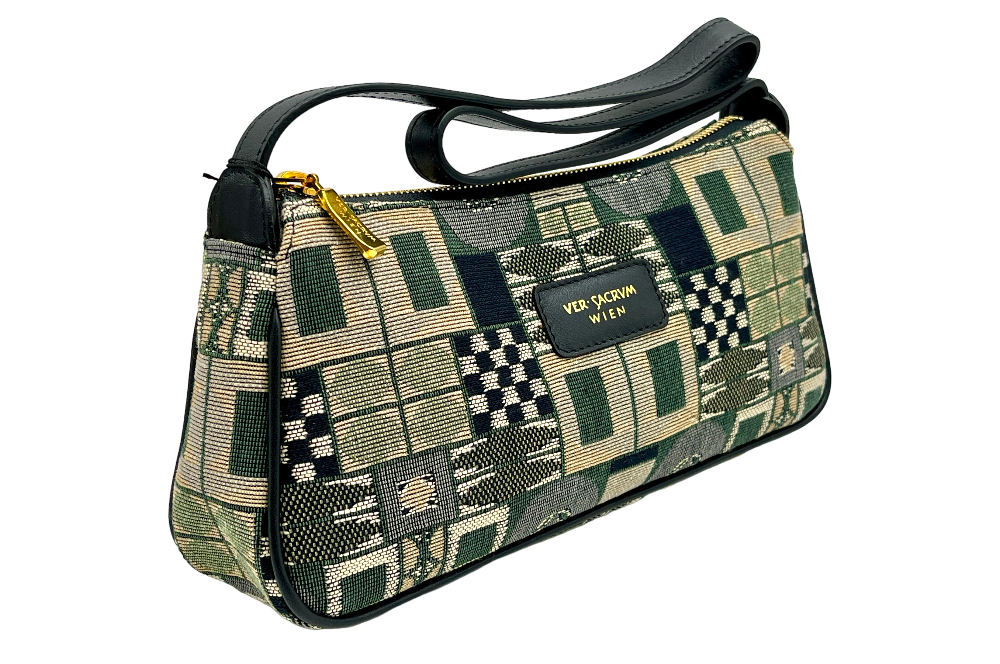 versacrum handtasche klein von der seite in grün