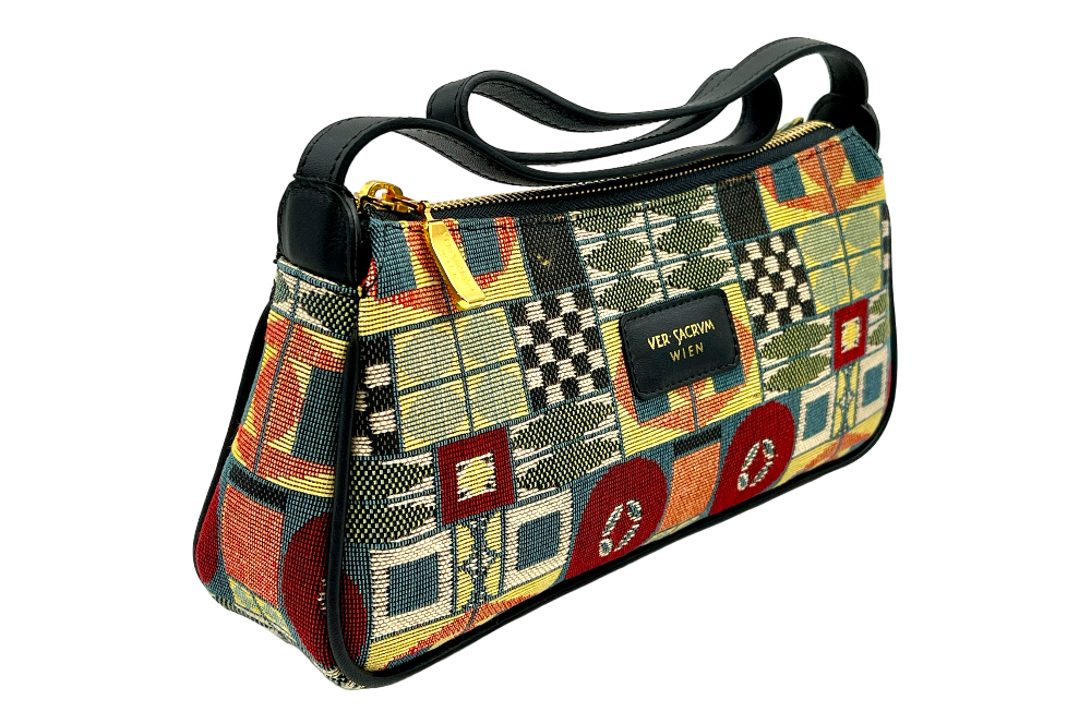 versacrum handtasche klein von der seite in orange