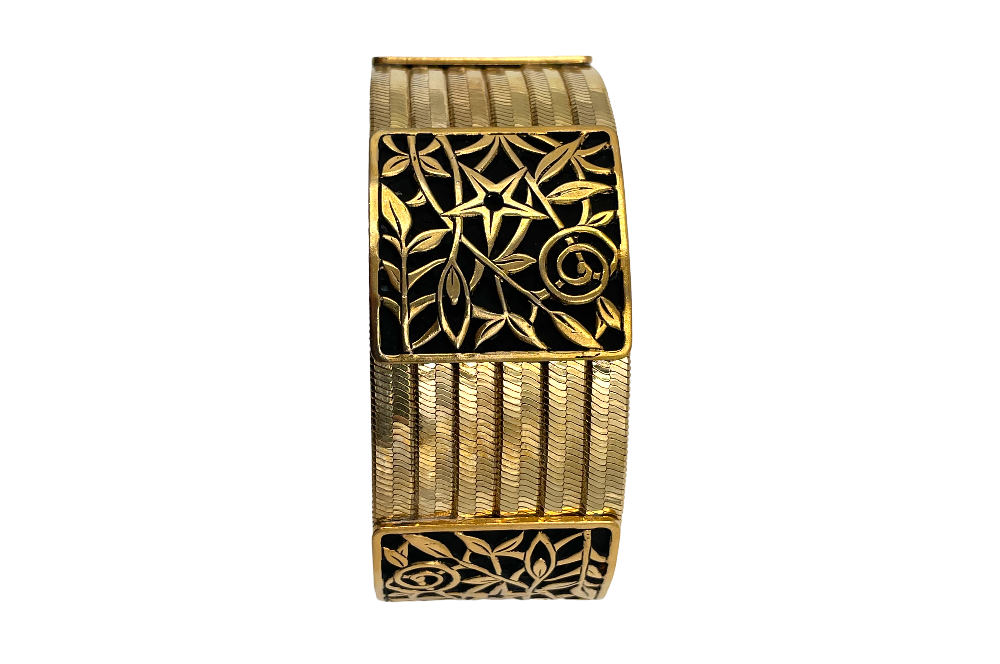 armreif judith jugendstil design in schwarz