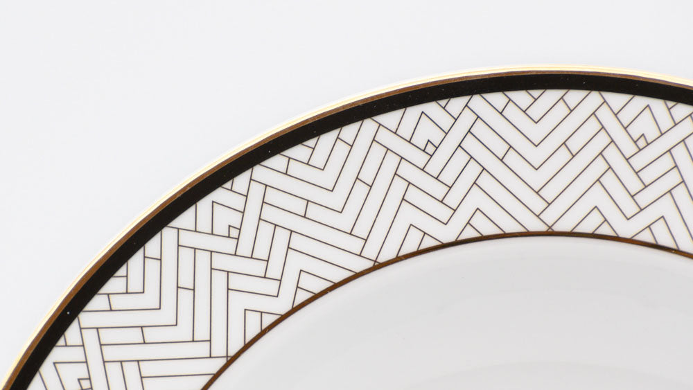 art deco suppenteller detail