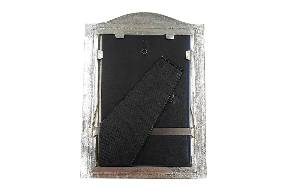 Zinnrahmen mit Perlmutt, Rückseite