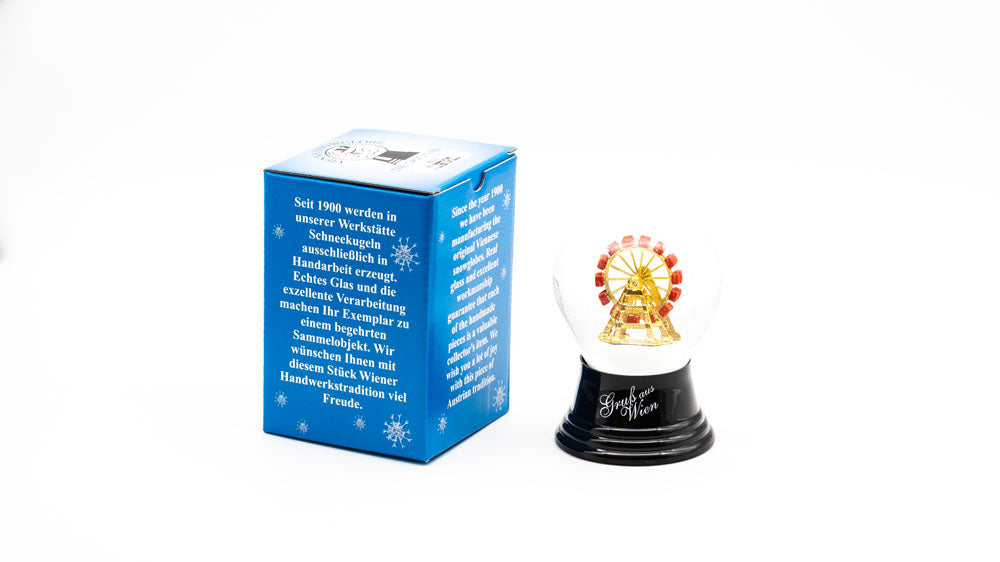 Schneekugel Riesenrad mit Verpackung © LIK Akademie