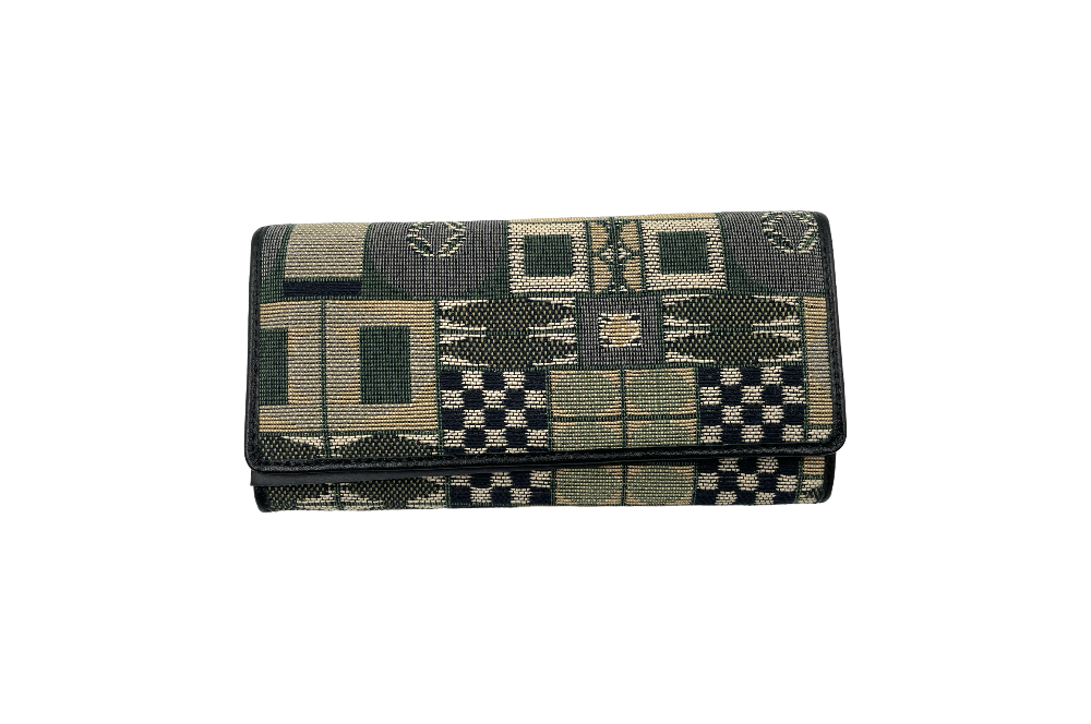 versacrum kuvertbrieftasche grün vollansicht