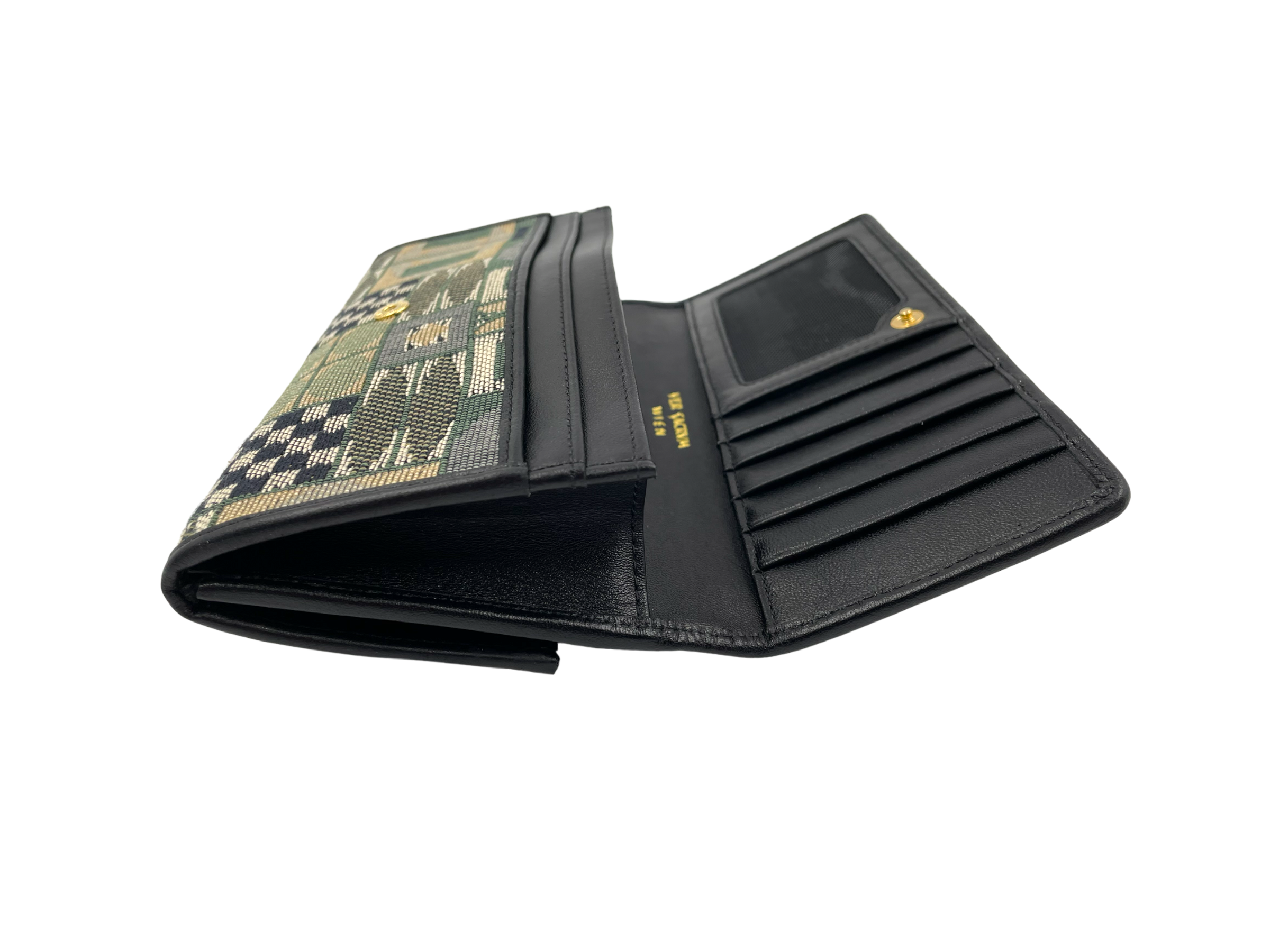 veracrum kuvertbrieftasche im geöffneten zustand