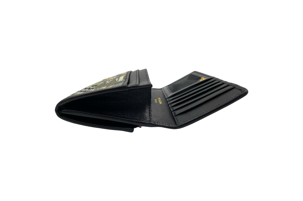 versacrum kuvertbrieftasche von der seite offen