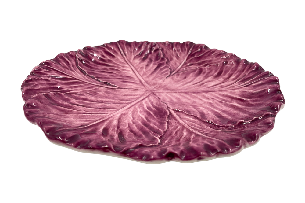 speiseteller mit rotkraut optik