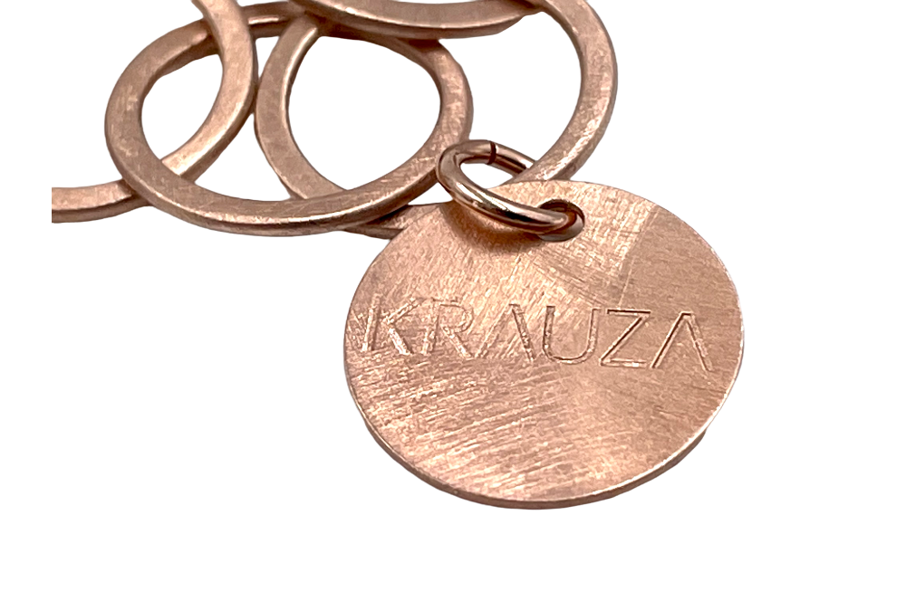 collier vergoldet in rose Logoprägung