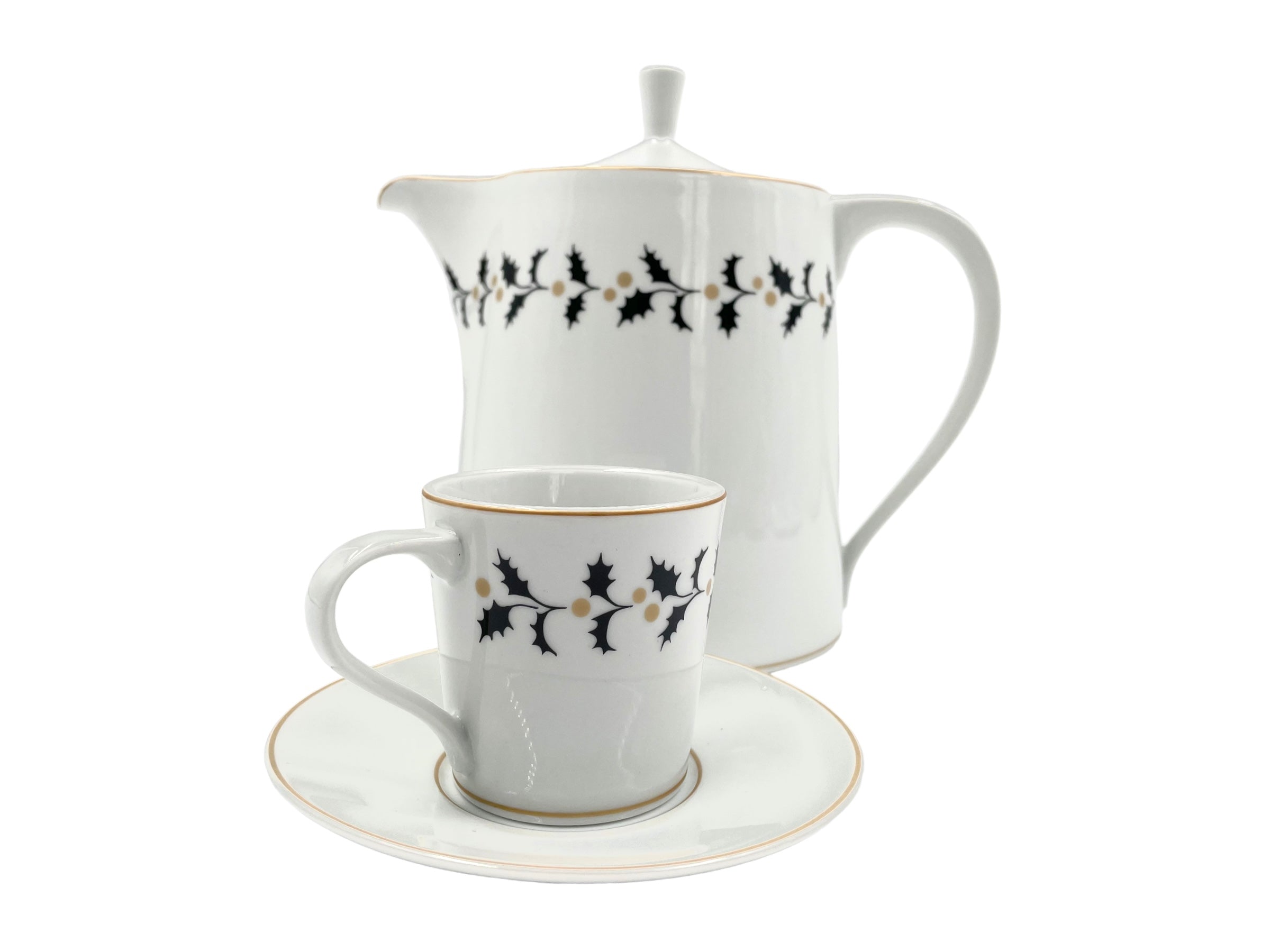 kaffekanne und espesssotasse aus der produktlinie holly