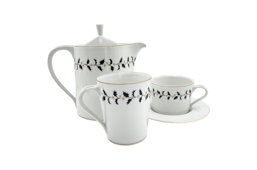 kafeekann, kaffeehäferl und kaffetasse aus dem sortiment holly