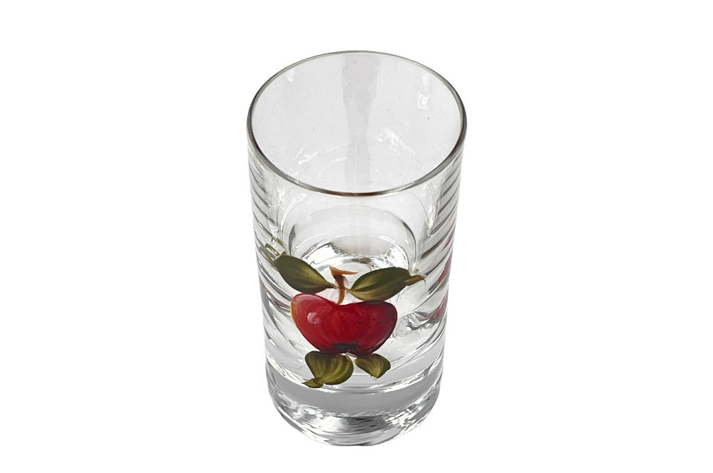 stamperl mit handbemahlung , draufsicht, apfel