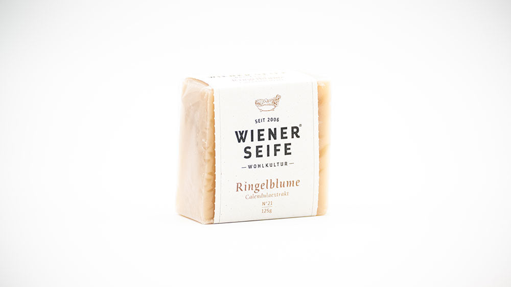 Seife "Ringelblume" Nr. 21, seitliche ansicht