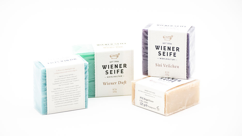 4 verschiedene Wiener Seifen
