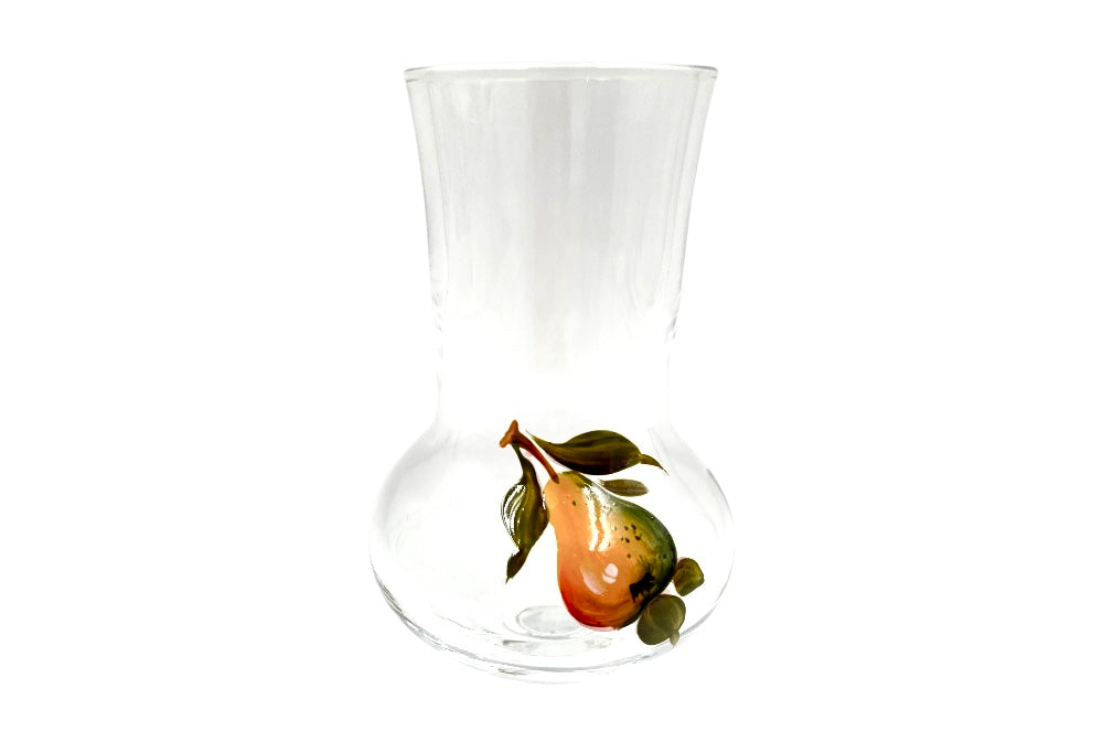 grapperglas mit handbemahlung - detailanswicht birne