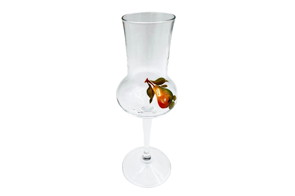 grapperglas mit handbemahlung - birne