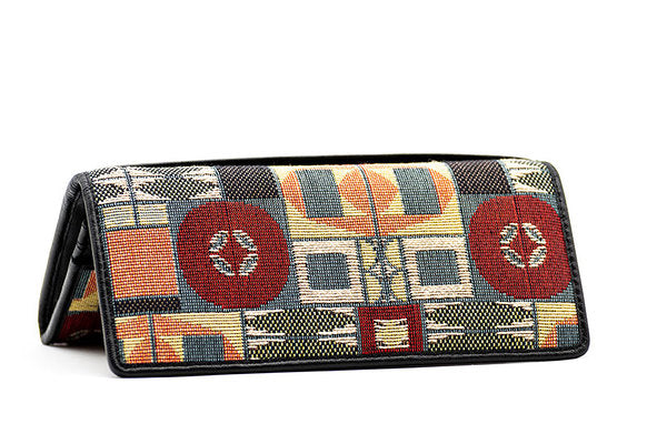 Kuvertbörse VerSacrum, Ansicht auf das Muster in Orange