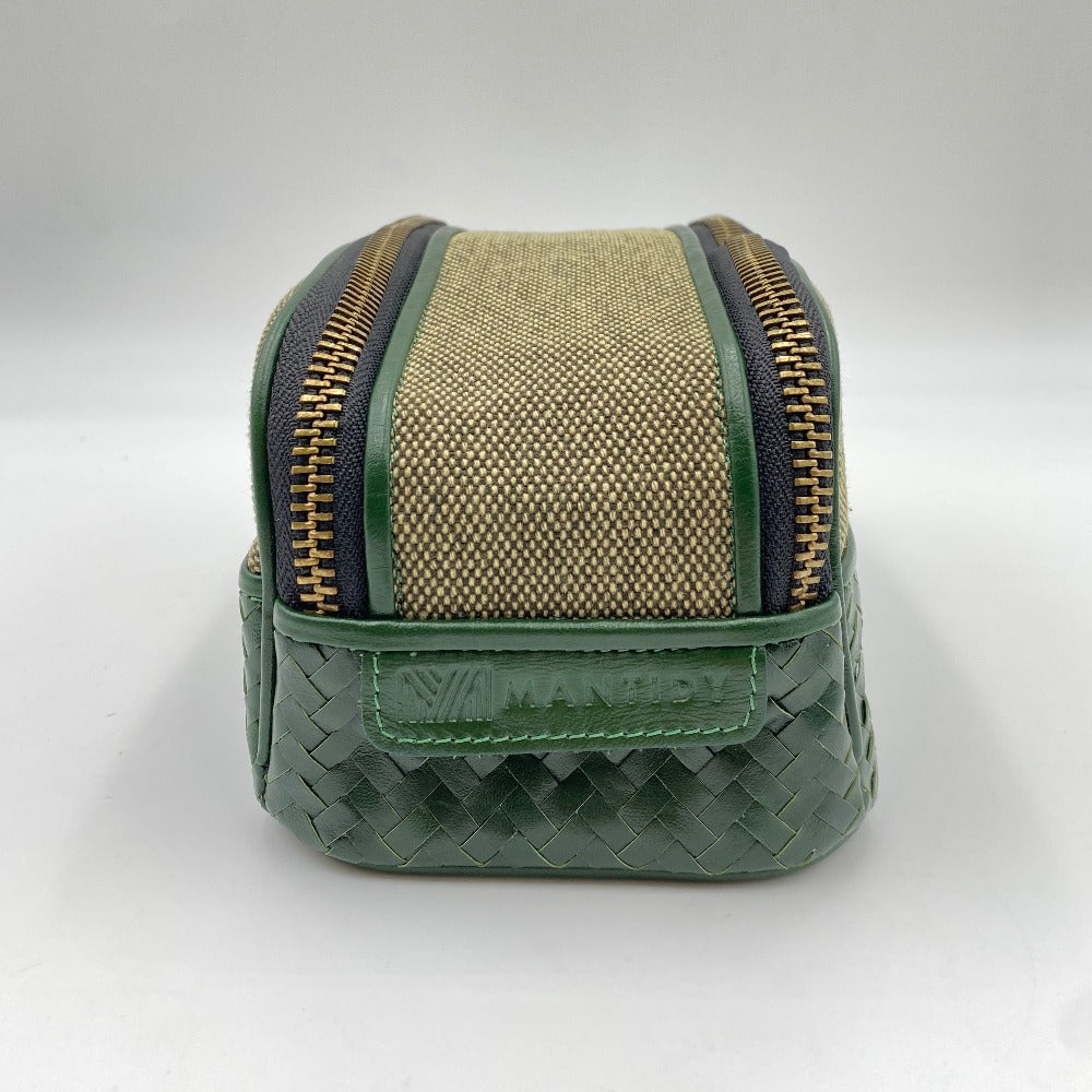 reisetasche aus leder, ansicht von der seite