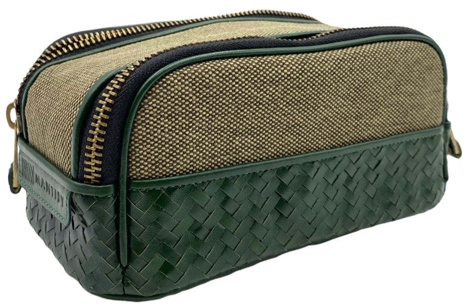 reisetasche aus leder, seitenansicht