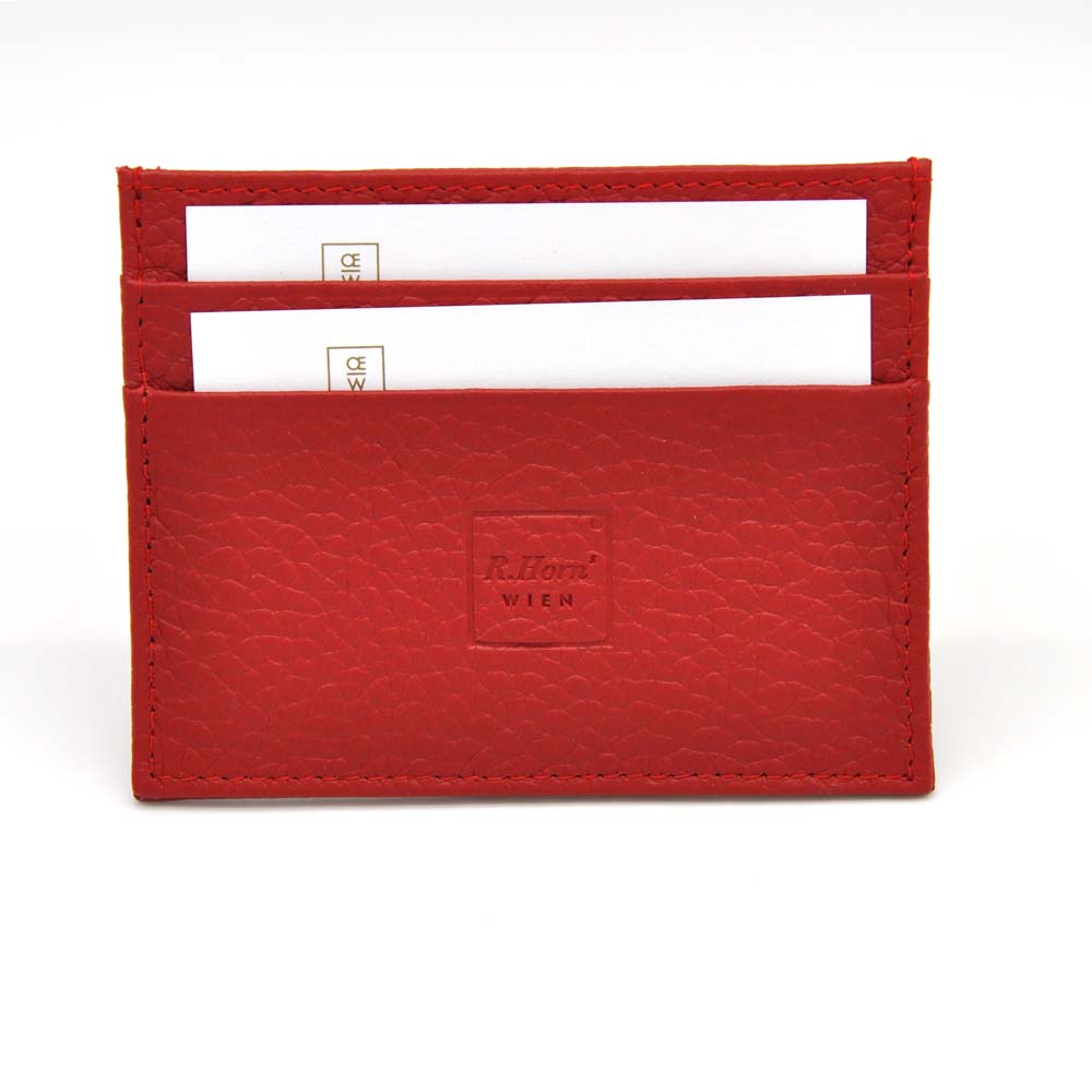 Kartenetuie von Robert Horn in Rot
