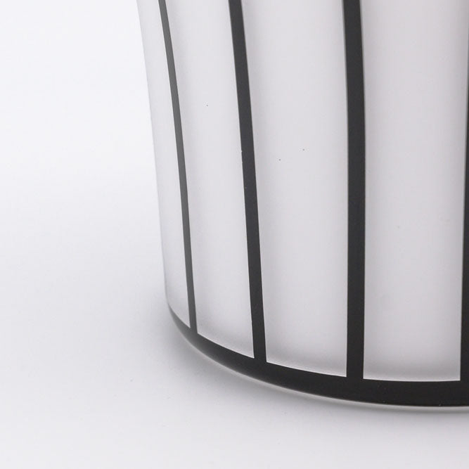 Vase Art déco "Hut" schwarz groß