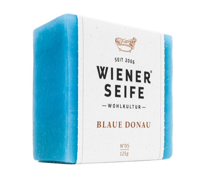 Wiener Seife Blaue Donau Nr 5, Ansicht seitlich