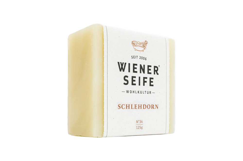 Wiener Seife Schledorn Nr. 34, 125 g Ansicht von der Seite