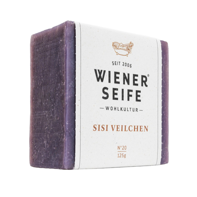 Wiener Seife, Sisi Veilchen Nr.20, 125 g, Ansicht von der Seite