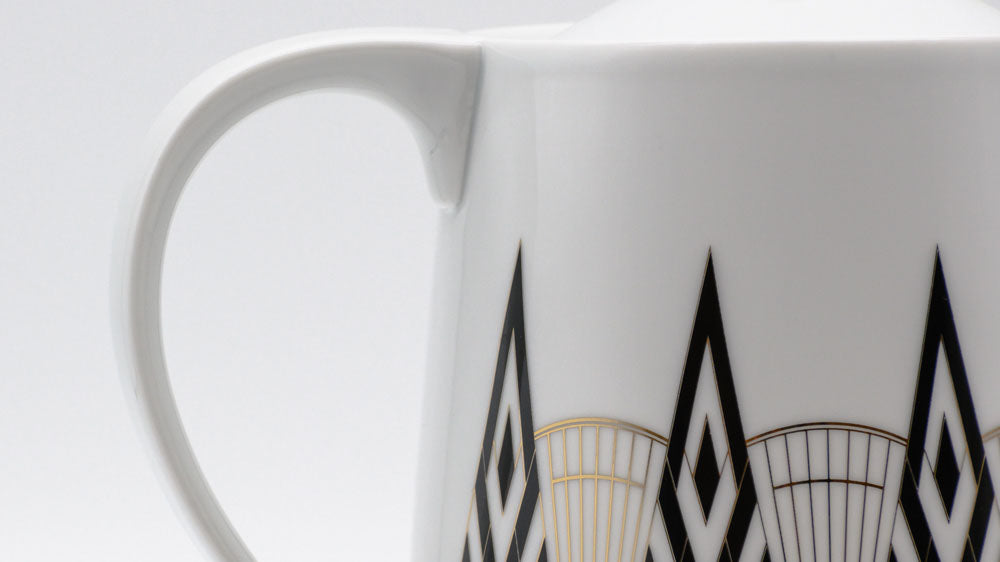 Kaffeekanne "Art déco", Detail