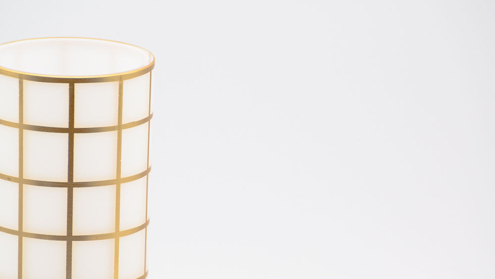 Vase Wiener Werkstätte gold, Detailansicht