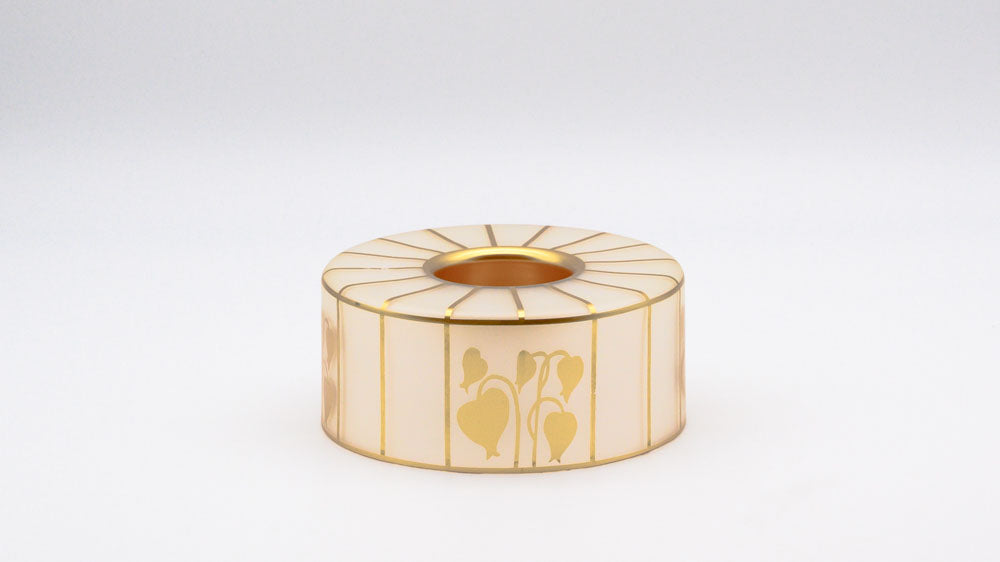 Teelichthalter Art déco gold