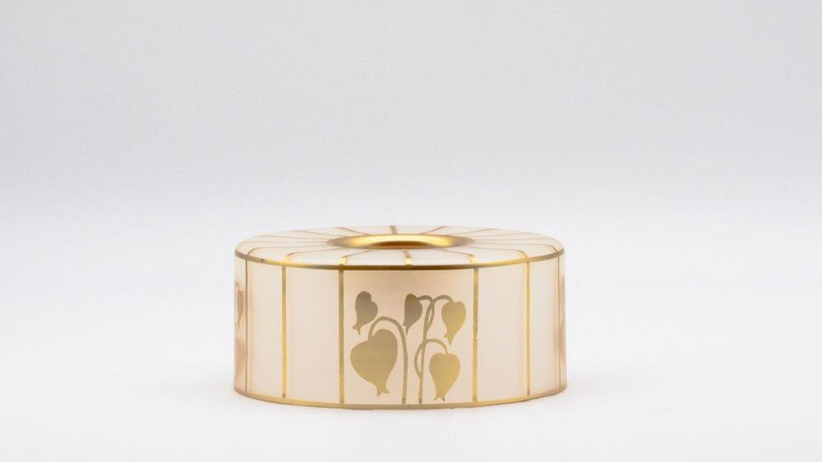 Teelichthalter Art déco gold