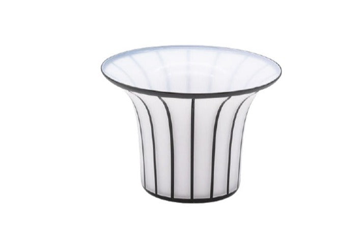 Vase Art déco "Hut" schwarz groß